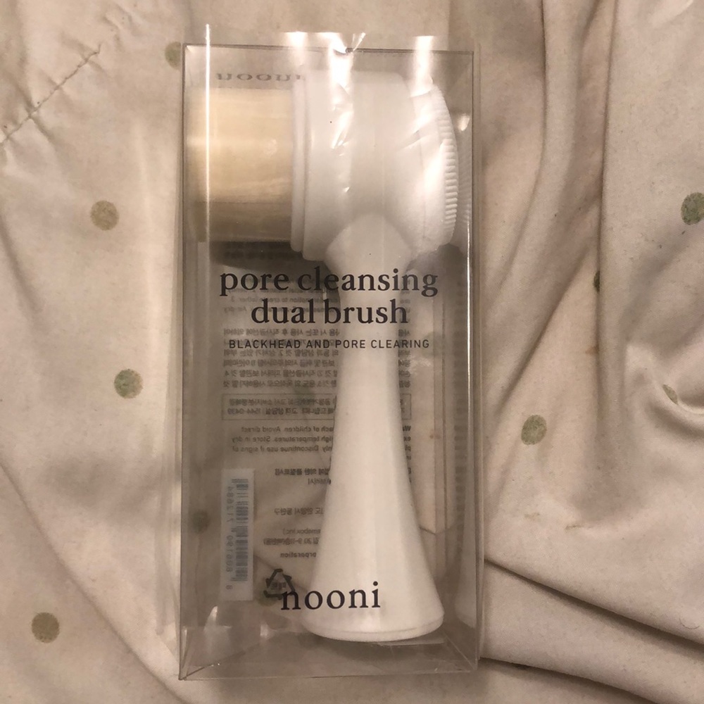 New pore cleaning dual brush new